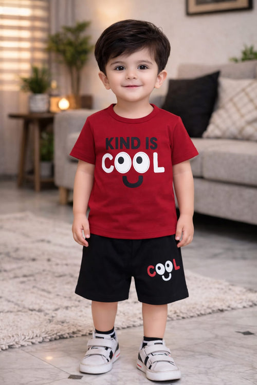 Kind Is Cool Kids Summer 2-Piece T-Shirt & Shorts Set