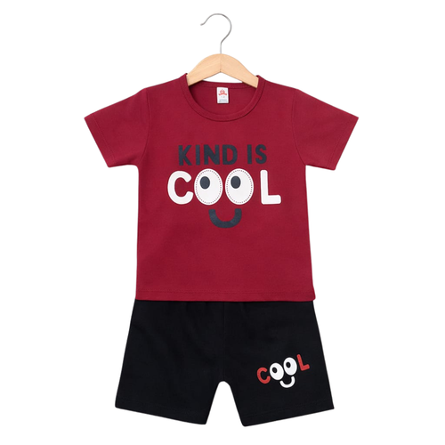 Kind Is Cool Kids Summer 2-Piece T-Shirt & Shorts Set