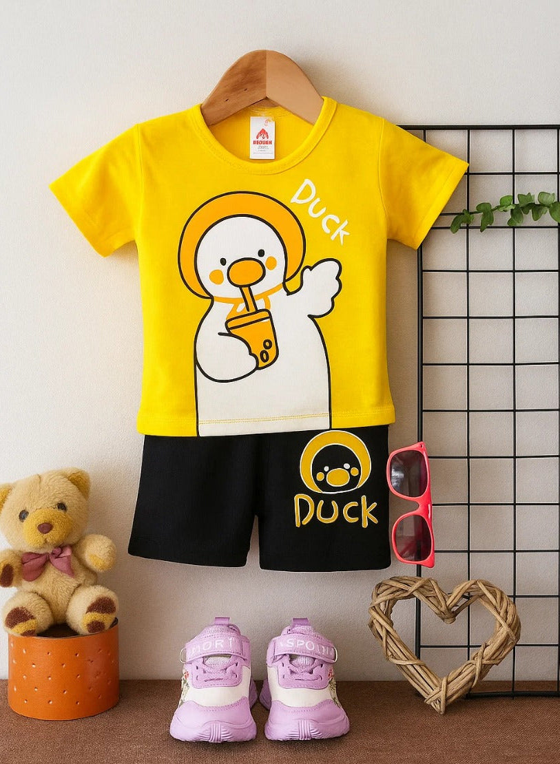Kids Duck Print Summer Outfit - duck print outfit (view 2)