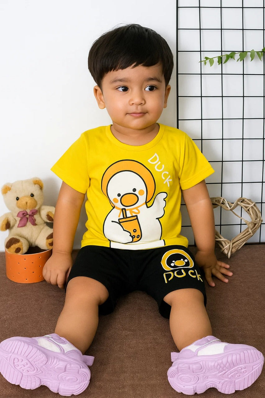 Kids Duck Print Summer Outfit - duck print outfit (view 3)