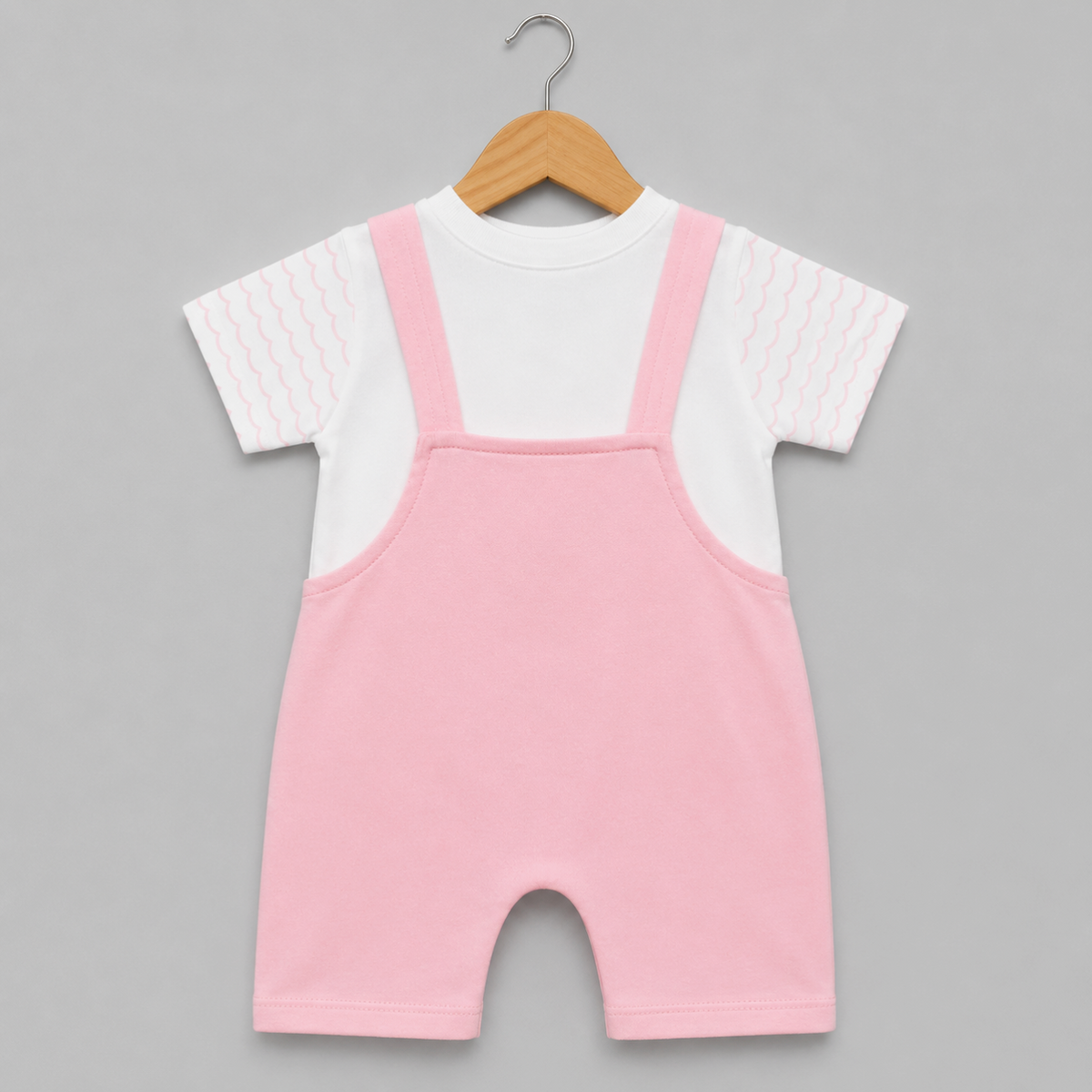 Baby Girl Bear Print 2 Piece Romper - baby girl romper (view 3)