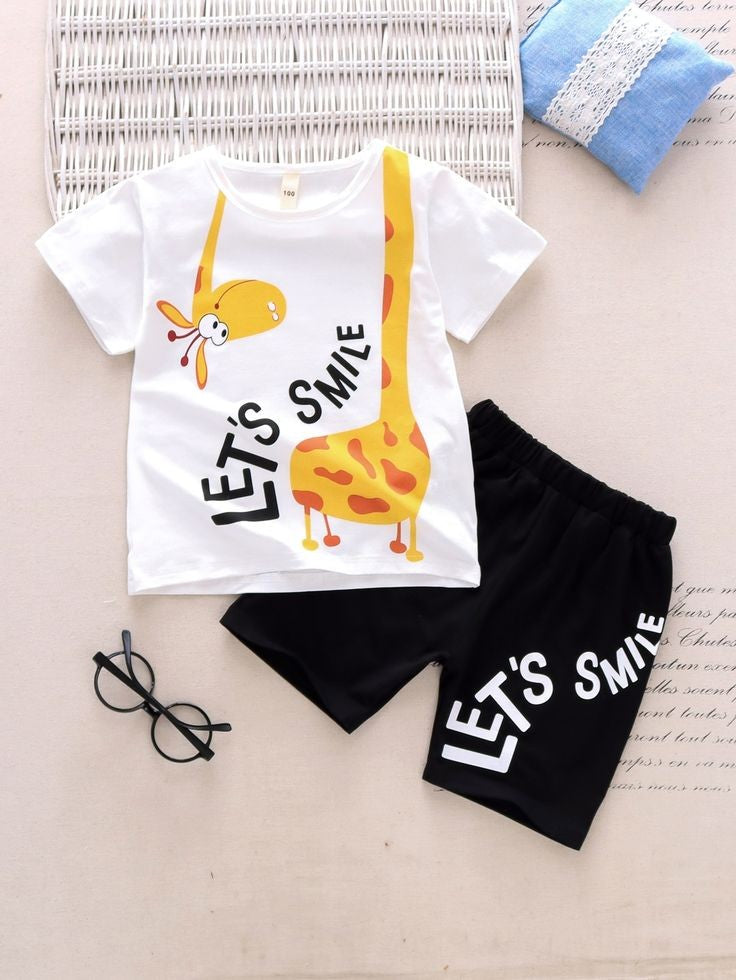 T-shirt And Short Pant For Kids Baby Boys And Baby Girls - kids summer set (view 2)