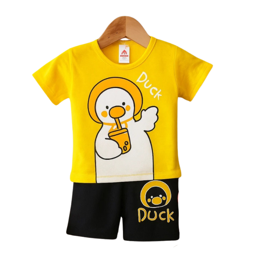 Kids Duck Print Summer Outfit - duck print outfit (view 1)