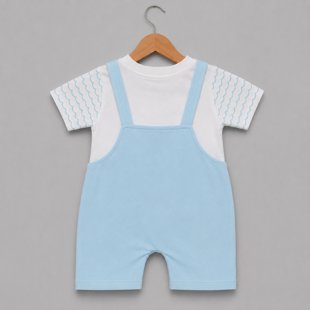 Baby Boys Whale Print Romper Set - baby boy romper (view 3)
