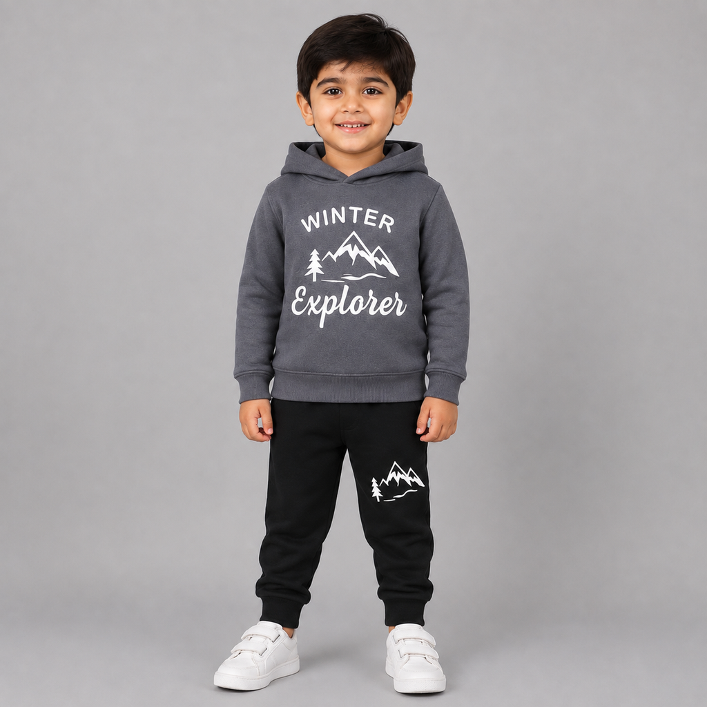 Winter Fleece Tracksuit for Kids Boys & Girls - fleece tracksuit (view 2)