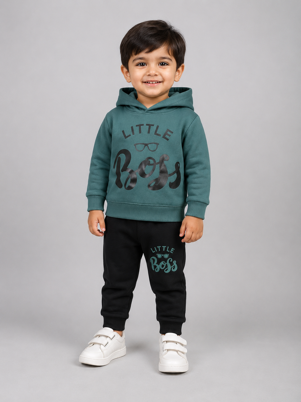 Little Boss Tracksuit for Kids Boys & Girls - fleece tracksuit (view 2)