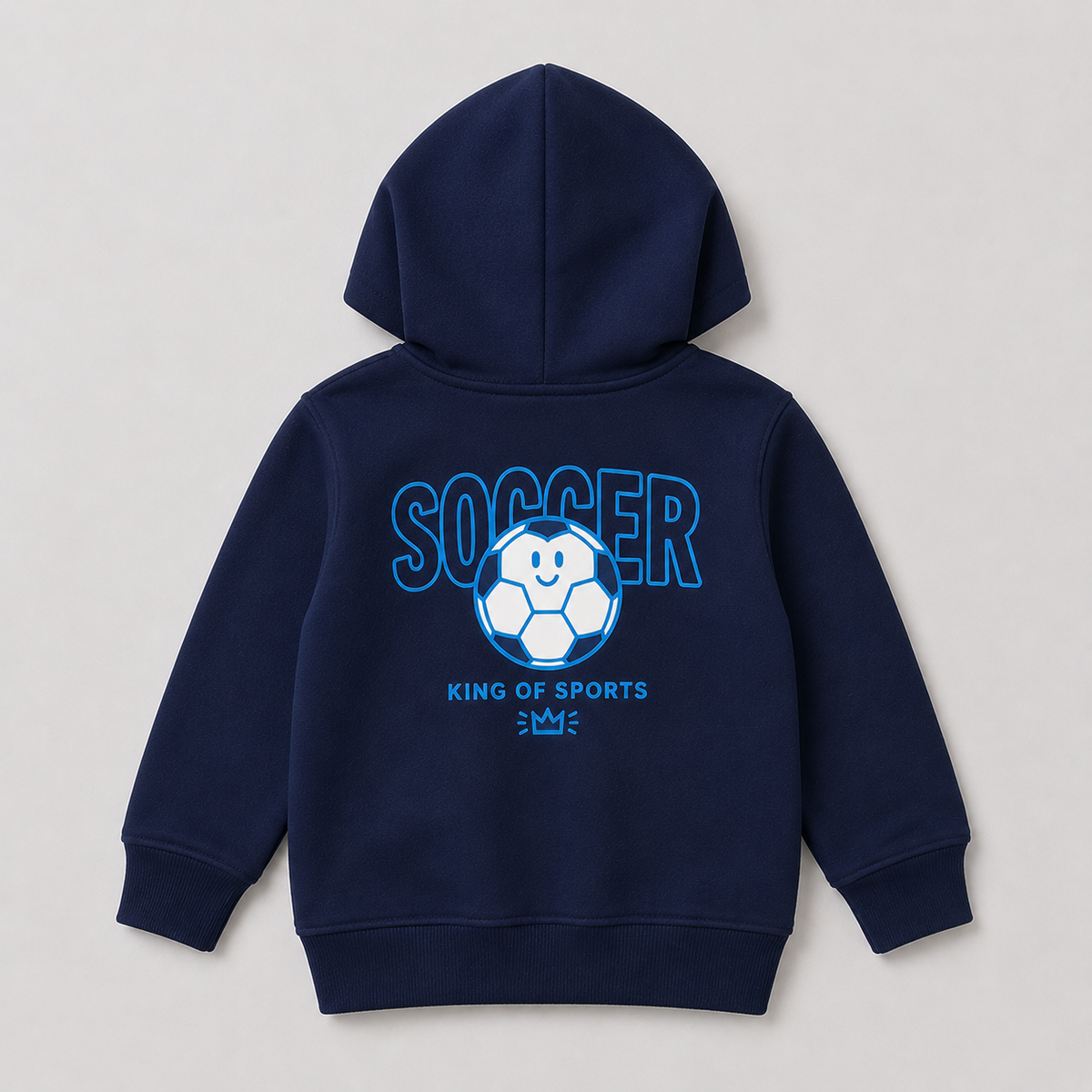 Soccer Print Kids Winter Fleece Hoodie for Boys & Girls - fleece (view 3)