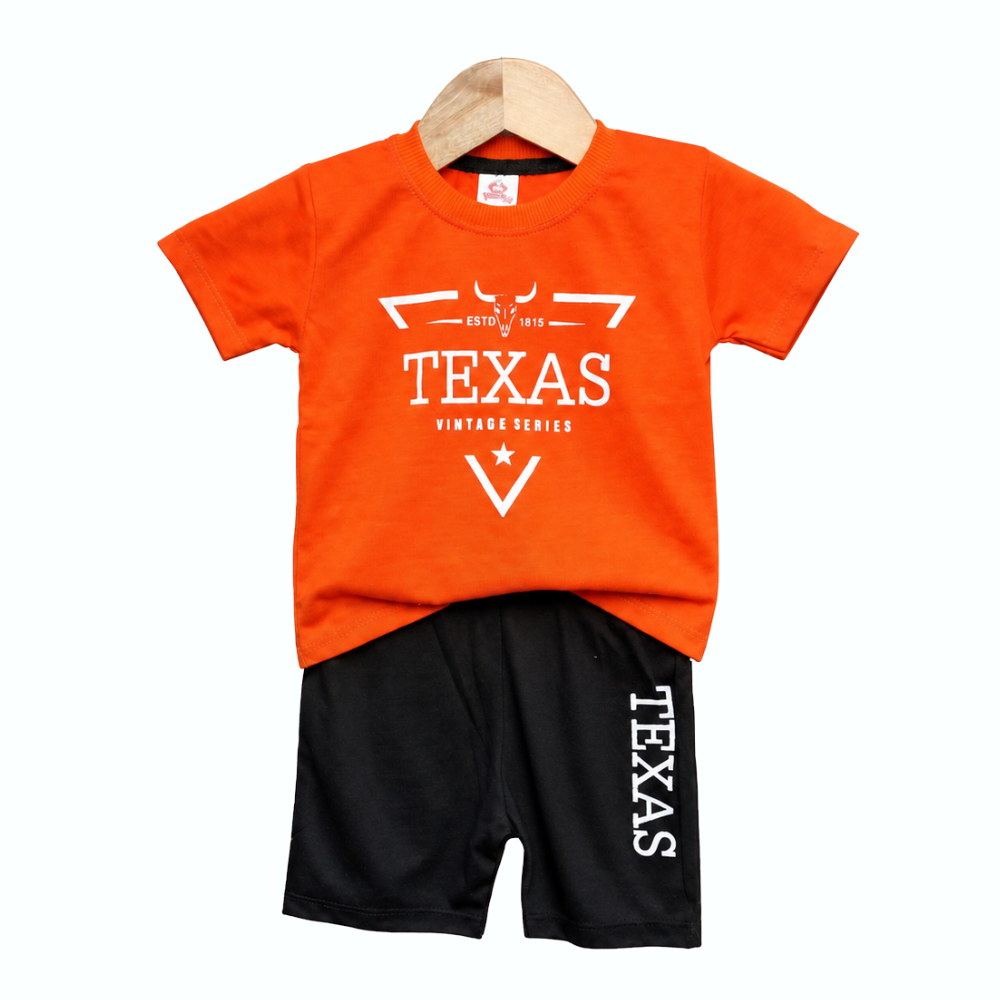 Texas Printed T-Shirt & Shorts Set - t-shirt shorts set (view 1)